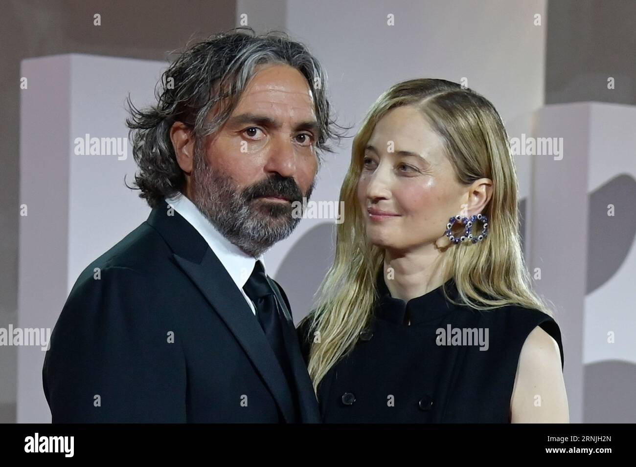 Venezia Lido, Italy. 01st Sep, 2023. Saverio Costanzo (l) and Alba ...