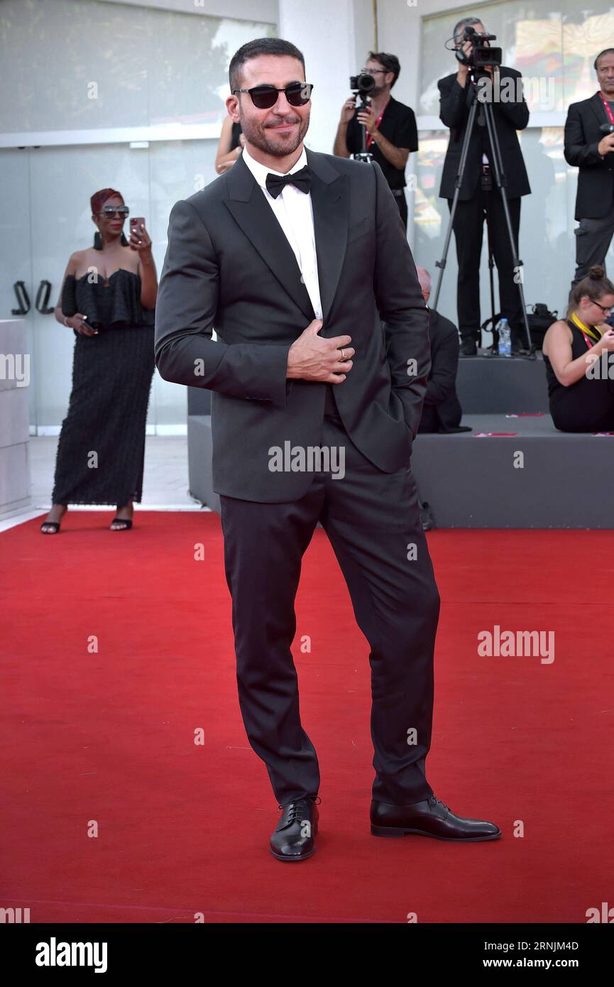Venice, Italy. 01st Sep, 2023. Miguel Ángel Silvestre attends a red carpet for the movie 'Poor Things' at the 80th Venice International Film Festival at on Friday, September 1, 2023 in Venice, Italy. Photo by Rocco Spaziani/UPI Credit: UPI/Alamy Live News Stock Photo
