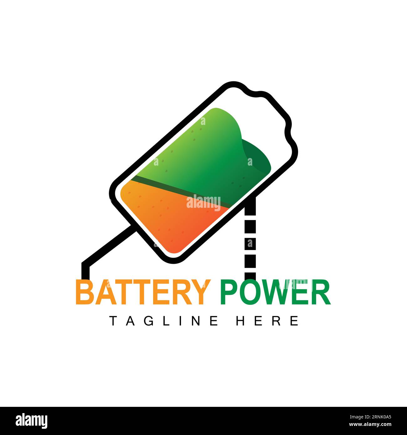 Battery Logo Design, Technology Charging Illustration, Company Brand