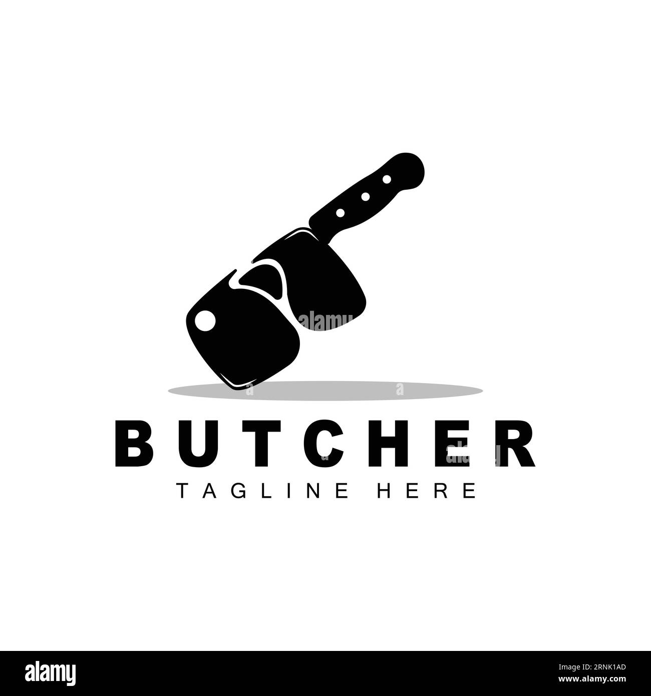 Butcher logo design, Knife Cutting Tool Vector Template, Product Brand