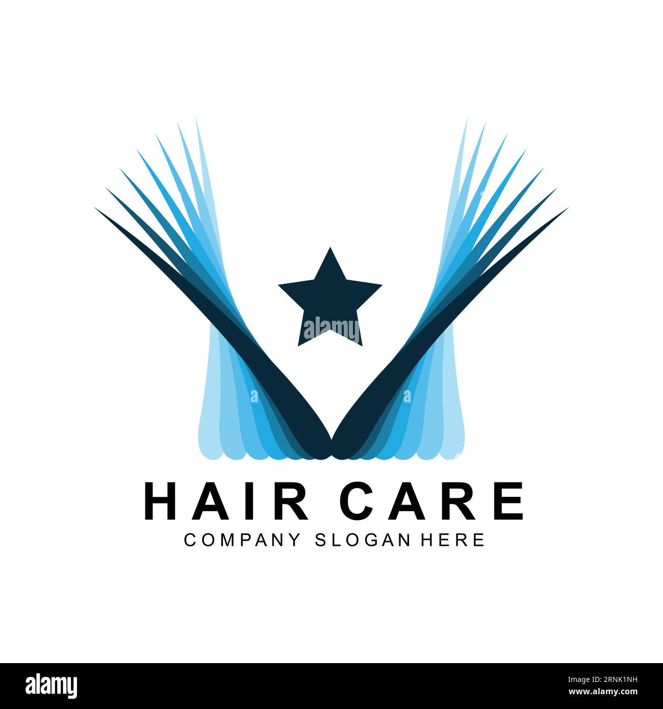 Hair Care Logo, Scalp Layer Design, Health Salon Brand Illustration ...