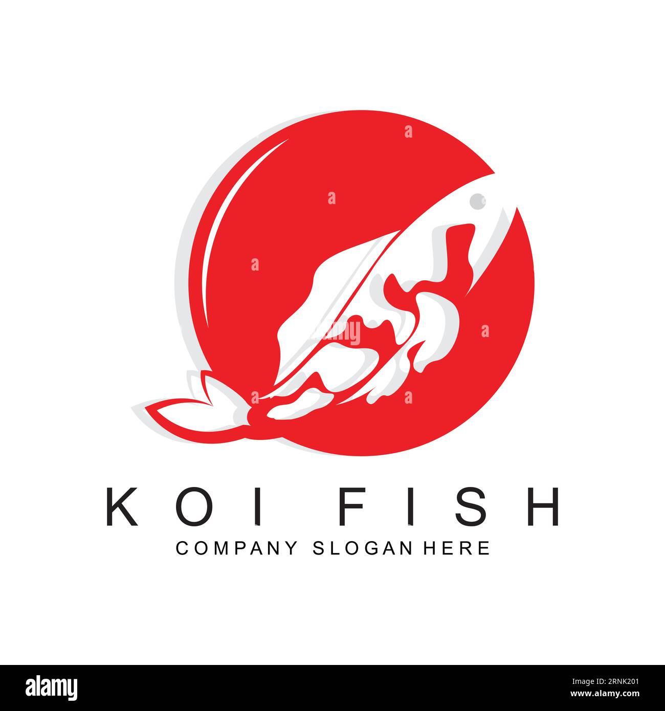 Koi Fish Logo Design, Ornamental Fish Vector, Aquarium Ornament  Illustration Brand product Stock Vector Image & Art - Alamy