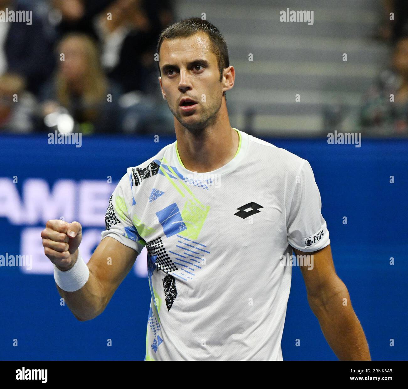 US Open Flushing Meadows New York, USA. 01st Sep, 2023. Day 5 Laslo Djere (SRB) Third round match Credit: Roger Parker/Alamy Live News Stock Photo