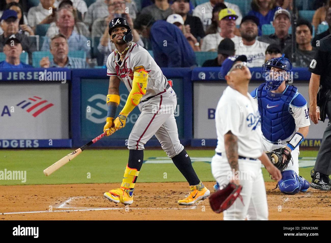 Pitcher Julio Urias, homers lead Dodgers over Braves 