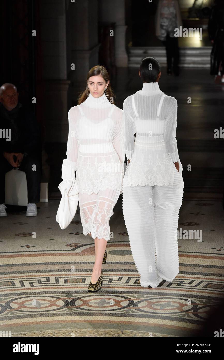 PARIS March 6 2017 Models present creations of Stella