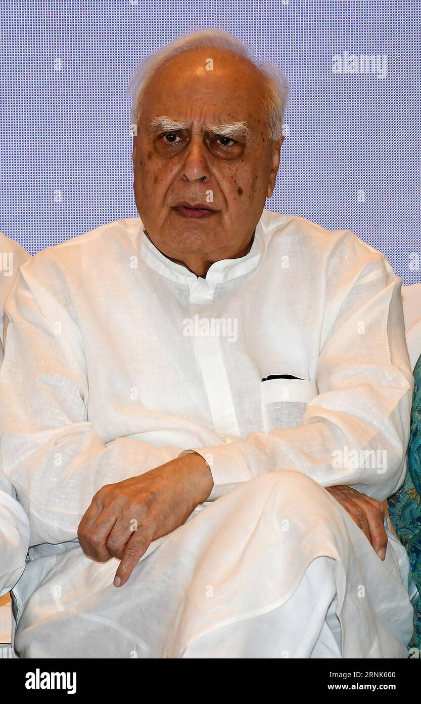 Mumbai, India. 01st Sep, 2023. Indian lawyer and Member of Parliament (MP) Kapil Sibal is seen during the INDIA alliance press conference in Mumbai. The press conference concluded with a plan to take on the National Democratic Alliance (NDA) in the upcoming Lok Sabha election taking place in 2024. Credit: SOPA Images Limited/Alamy Live News Stock Photo