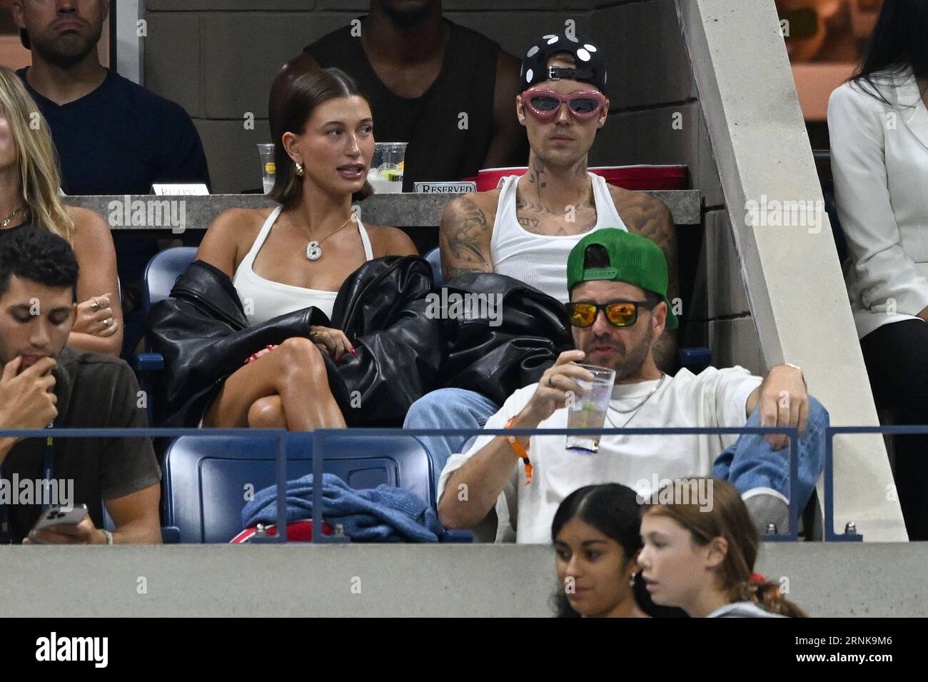 New York, USA. 01st Sep, 2023. Hailey Bieber and Canadian singer Justin