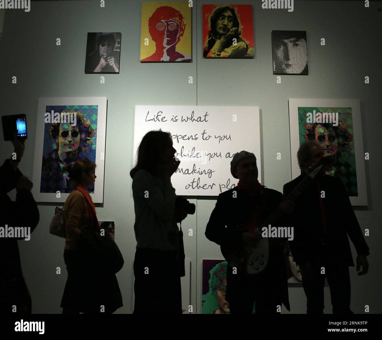 (170316) -- HEIDELBERG, March 15, 2017 -- People visit the exhibition Imagine John Lennon at the Kurpfaelzische Museum in Heidelberg, Germany, on March 15, 2017. Opened on Wednesday the exhibition will last to June 25, 2017. )(gj) GERMANY-HEIDELBERG-JOHN LENNON LuoxHuanhuan PUBLICATIONxNOTxINxCHN   170316 Heidelberg March 15 2017 Celebrities Visit The Exhibition Imagine John Lennon AT The Kurpfälzische Museum in Heidelberg Germany ON March 15 2017 opened ON Wednesday The Exhibition will Load to June 25 2017 GJ Germany Heidelberg John Lennon LuoxHuanhuan PUBLICATIONxNOTxINxCHN Stock Photo