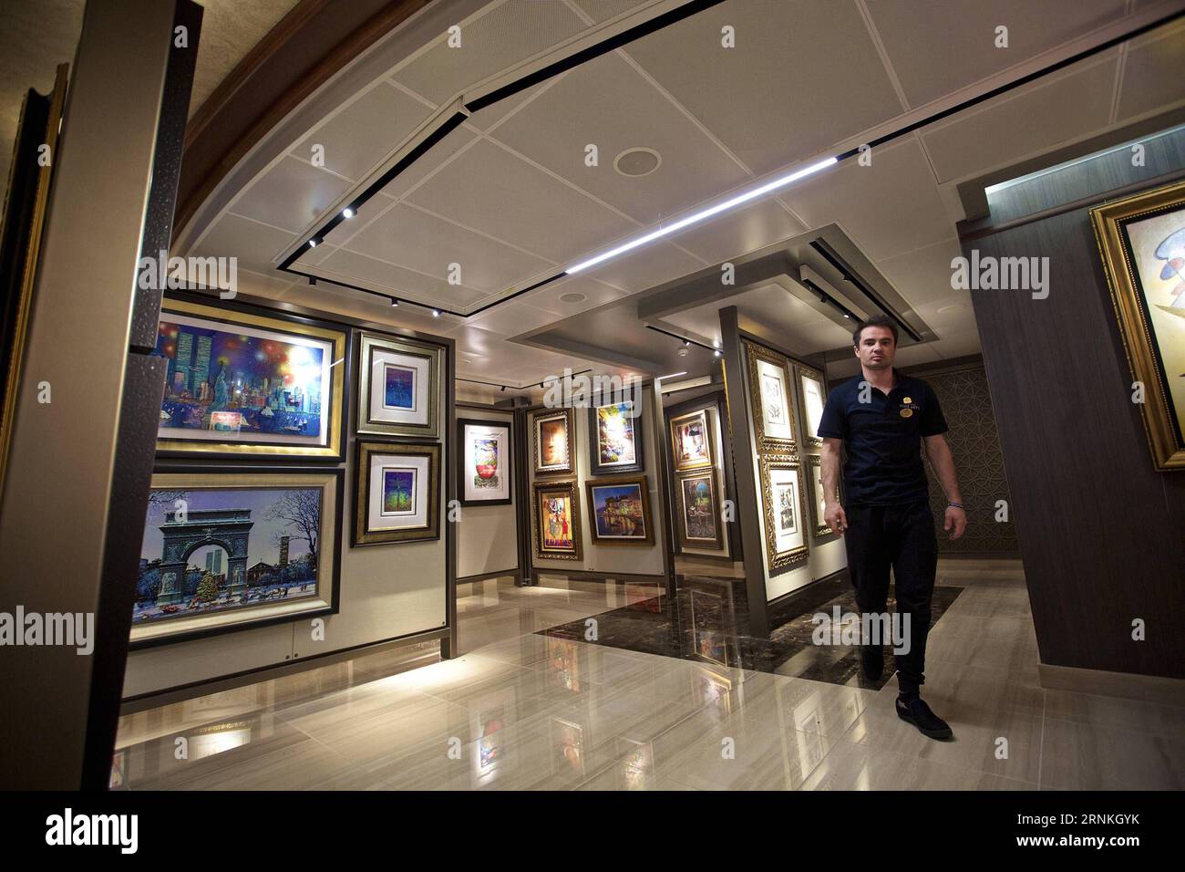 (170331) -- MONFALCONE, March 31, 2017 -- Photo taken on March 30, 2017 shows the interior of the luxury cruise ship Majestic Princess at the factory in Monfalcone, Italy. Majestic Princess, an international luxury cruise ship tailored specifically for China s market, will start her inaugural season in Europe on Friday. ) (zf) ITALY-MONFALCONE-CRUISE-MAJESTIC PRINCESS-HANDOVER-SILK ROAD SEA ROUTE JinxYu PUBLICATIONxNOTxINxCHN   Monfalcone March 31 2017 Photo Taken ON March 30 2017 Shows The Interior of The Luxury Cruise Ship Majestic Princess AT The Factory in Monfalcone Italy Majestic Princes Stock Photo