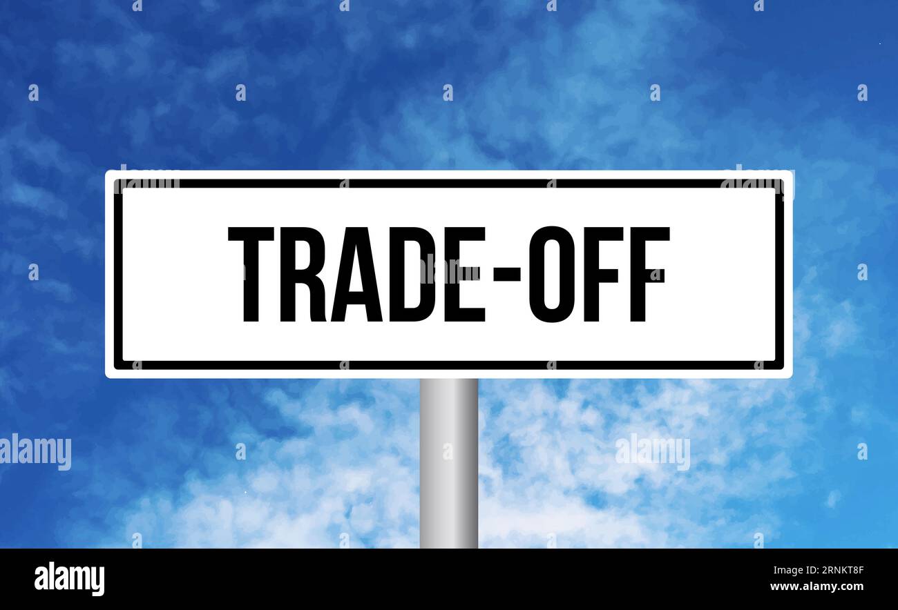 Complete Trade Sign Trade off road sign hi-res stock photography and images - Alamy
