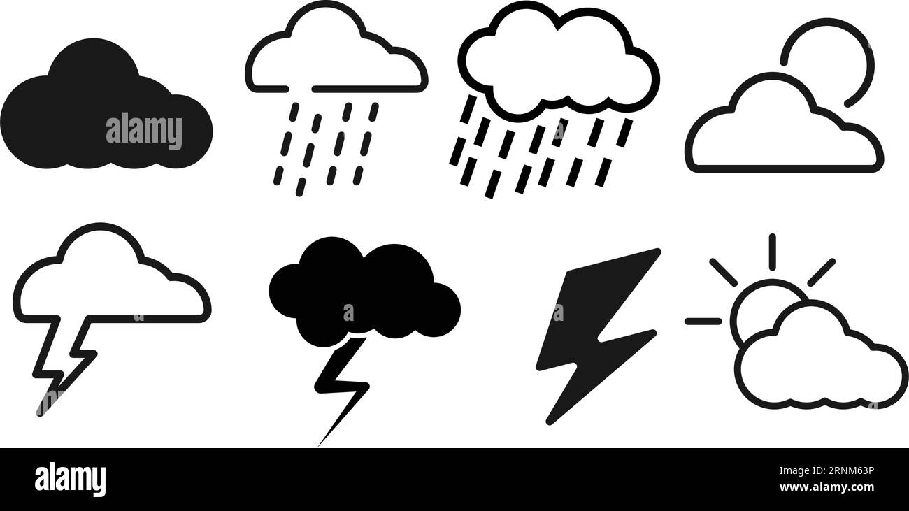 Storm icon design template vector isolated illustration Stock Vector