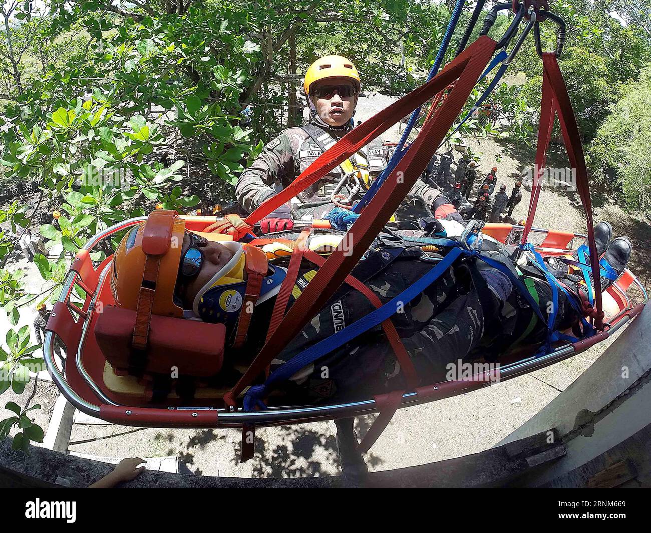 Philippine Rescuer Model (170512) -- NUEVA ECIJA, May 12, 2017 -- A soldier from the Armed ...