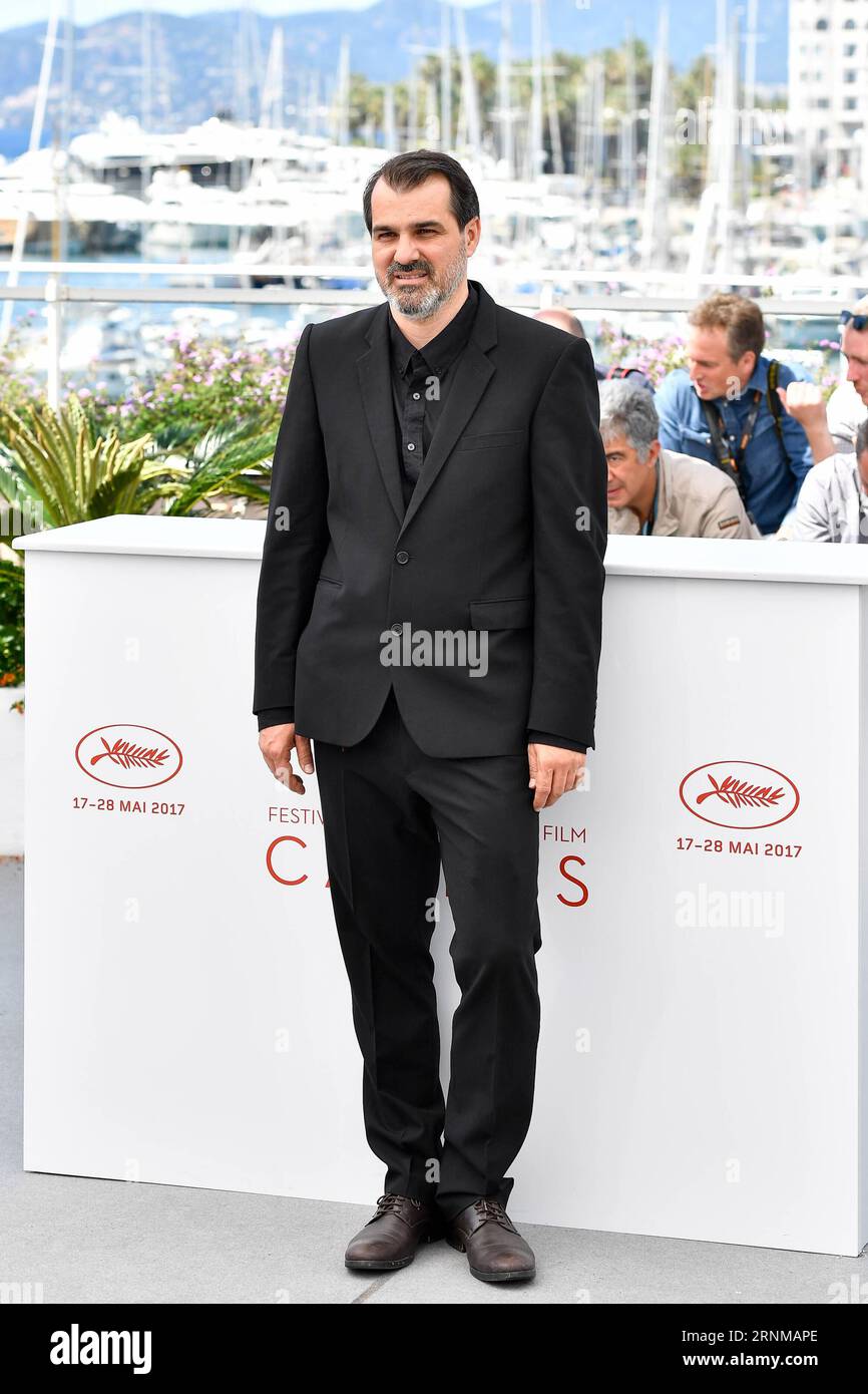 (170519) -- CANNES, May 19, 2017 -- Director Kornel Mundruczo of the film Jupiter s Moon poses for a photocall in Cannes, France, on May 19, 2017. The film Jupiter s Moon directed by Hungarian director Kornel Mundruczo will compete for the Palme d Or on the 70th Cannes Film Festival. )(gl) FRANCE-CANNES-70TH CANNES FILM FESTIVAL-IN COMPETITION-JUPITER S MOON-PHOTOCALL ChenxYichen PUBLICATIONxNOTxINxCHN   Cannes May 19 2017 Director Kornel Mundruczo of The Film Jupiter S Moon Poses for a photo call in Cannes France ON May 19 2017 The Film Jupiter S Moon Directed by Hungarian Director Kornel Mun Stock Photo
