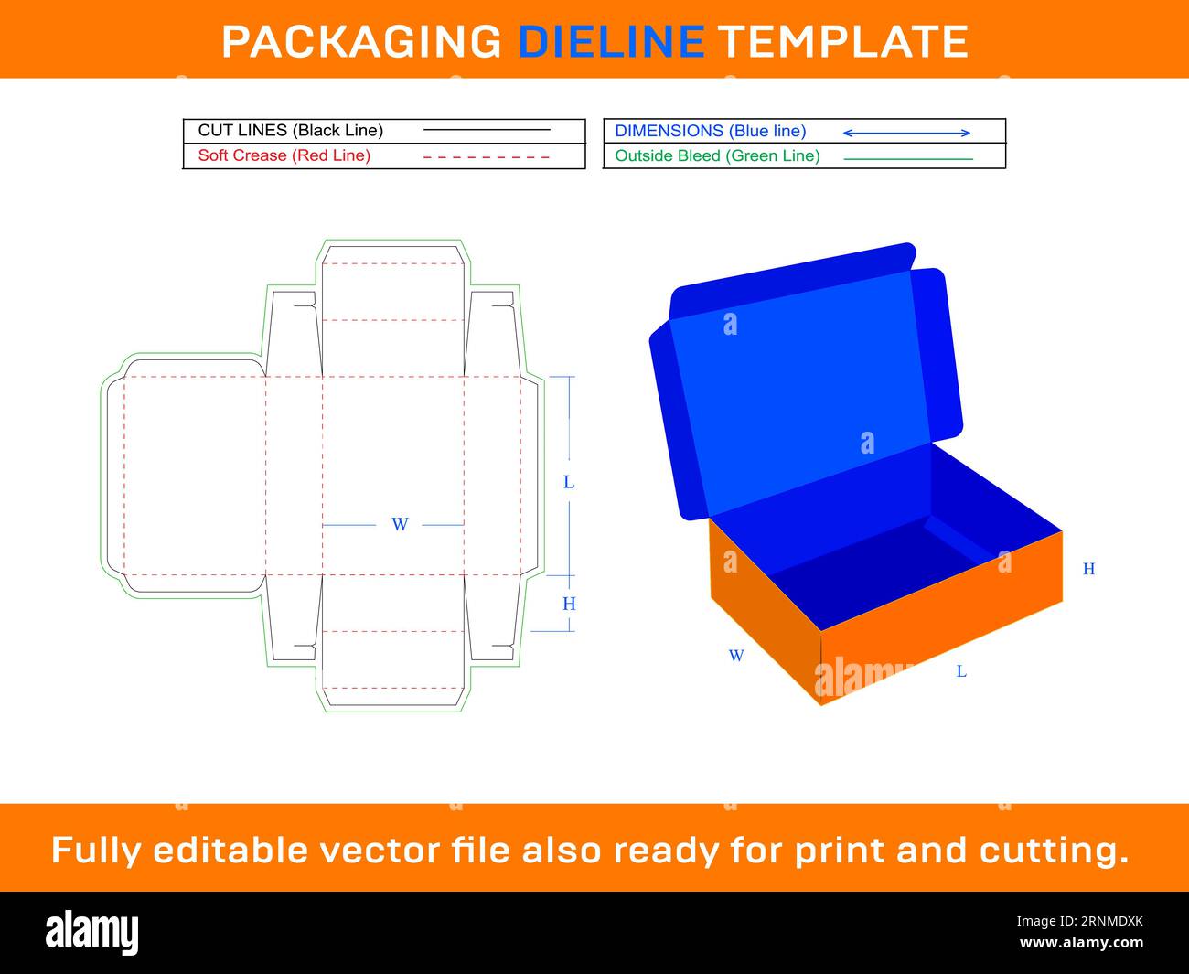 Shipping Box Rectangle Box Rectangular Box Die Line Template Stock shipping-box-rectangle-box-rectangular-box-die-line-template-stock