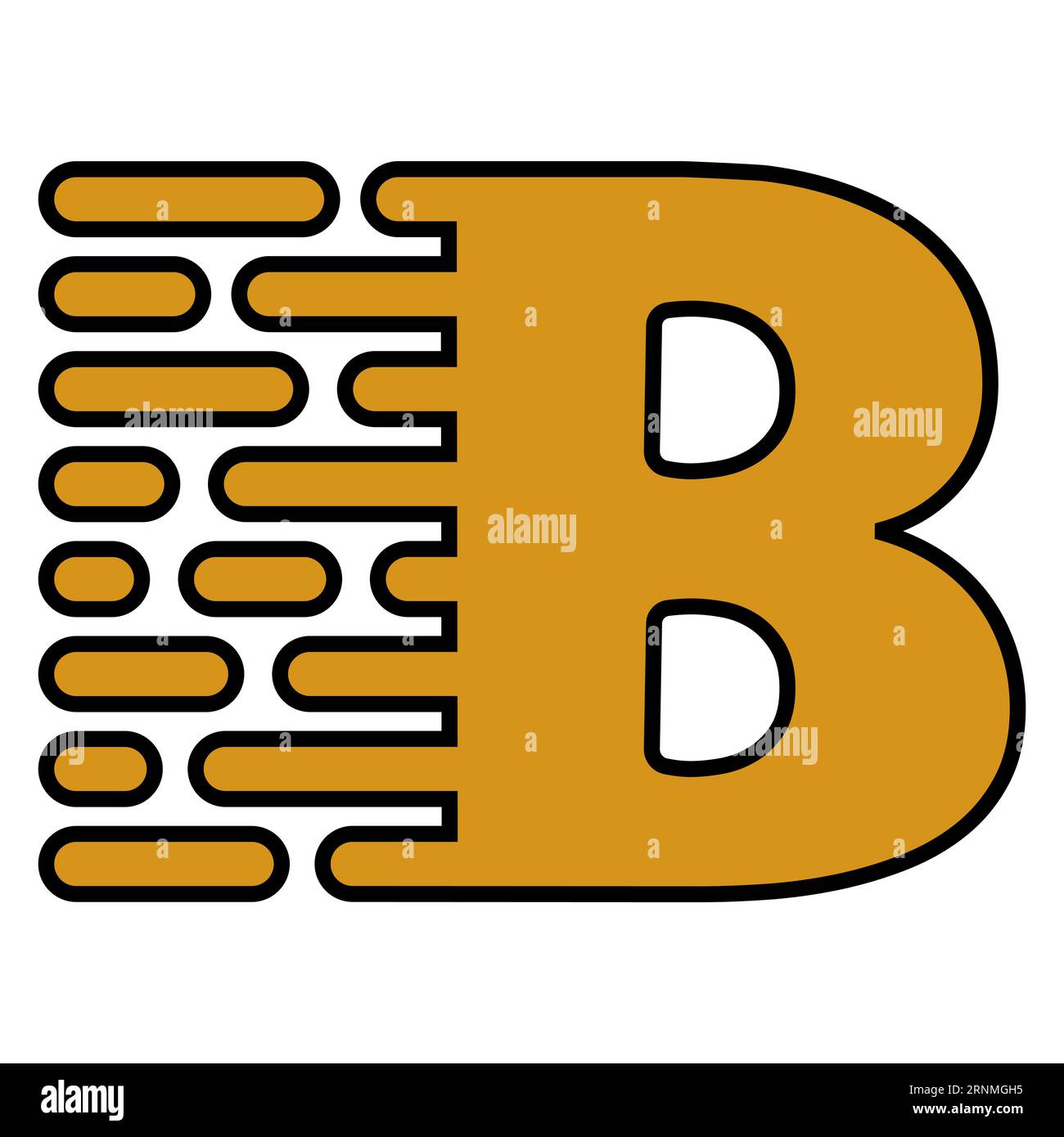 Letter b logo fast speed move, letter b fast symbol Stock Vector