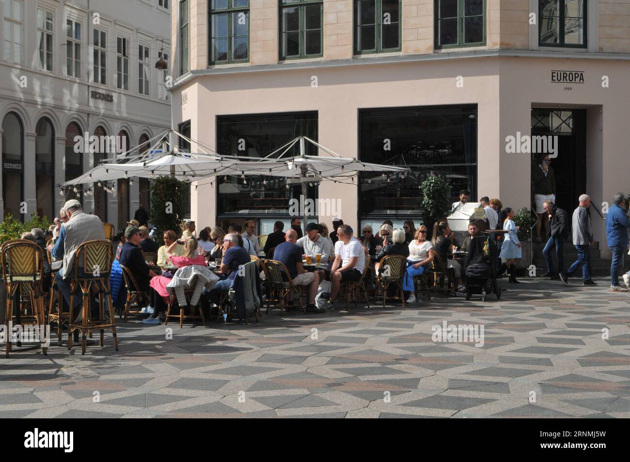 01 September 2023/Out door servcie at europa cafe on amager torv on ...