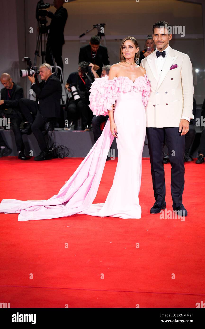 Venice, Italy. 02nd Sep, 2023. Olivia Palermo and Johannes Huebl attend