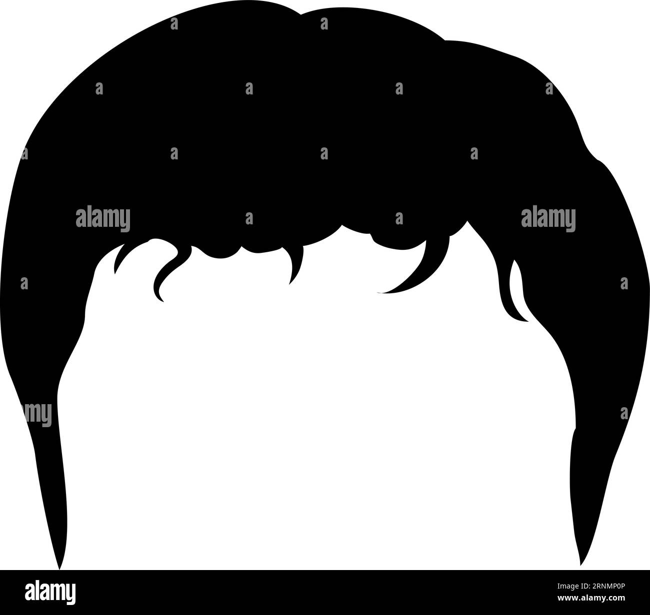 Male haircut. Head hair simple black icon Stock Vector Image & Art Alamy