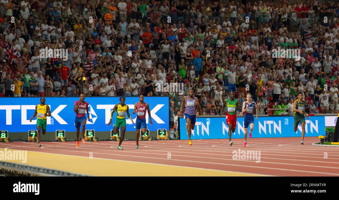 Men's 400m Final on day 6 of the World Athletics Championships Budapest
