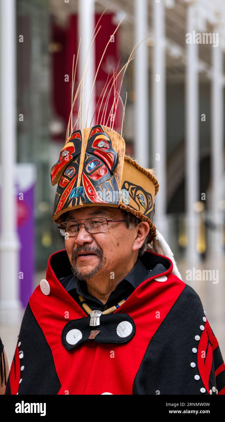 First Chief Chief Earl Stephens (Sim'oogit Ni'isjoohl) of Nisga'a First nation ...