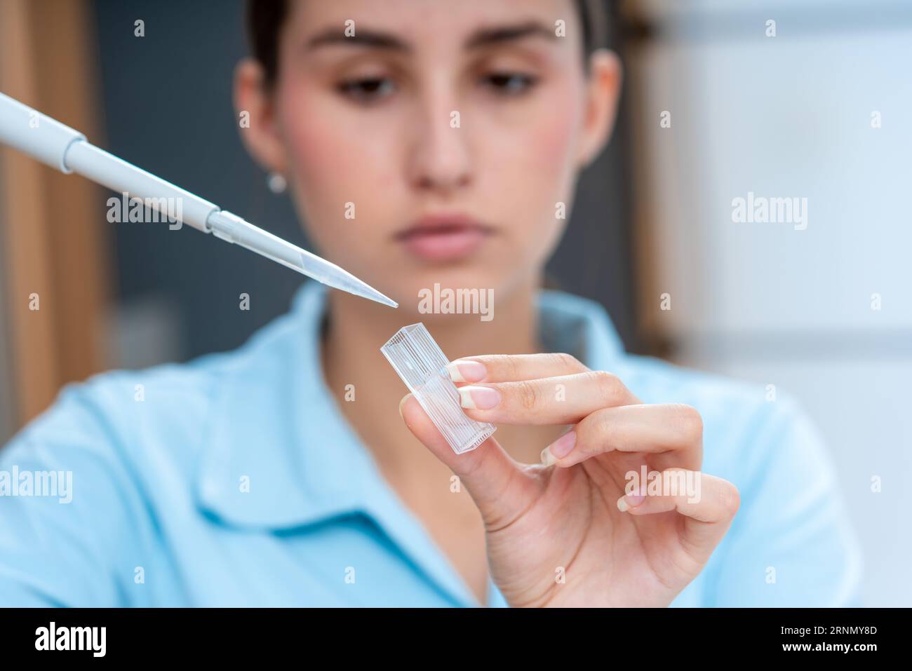 Raman Spectroscopy Employ the cuvette to hold the sample and measure