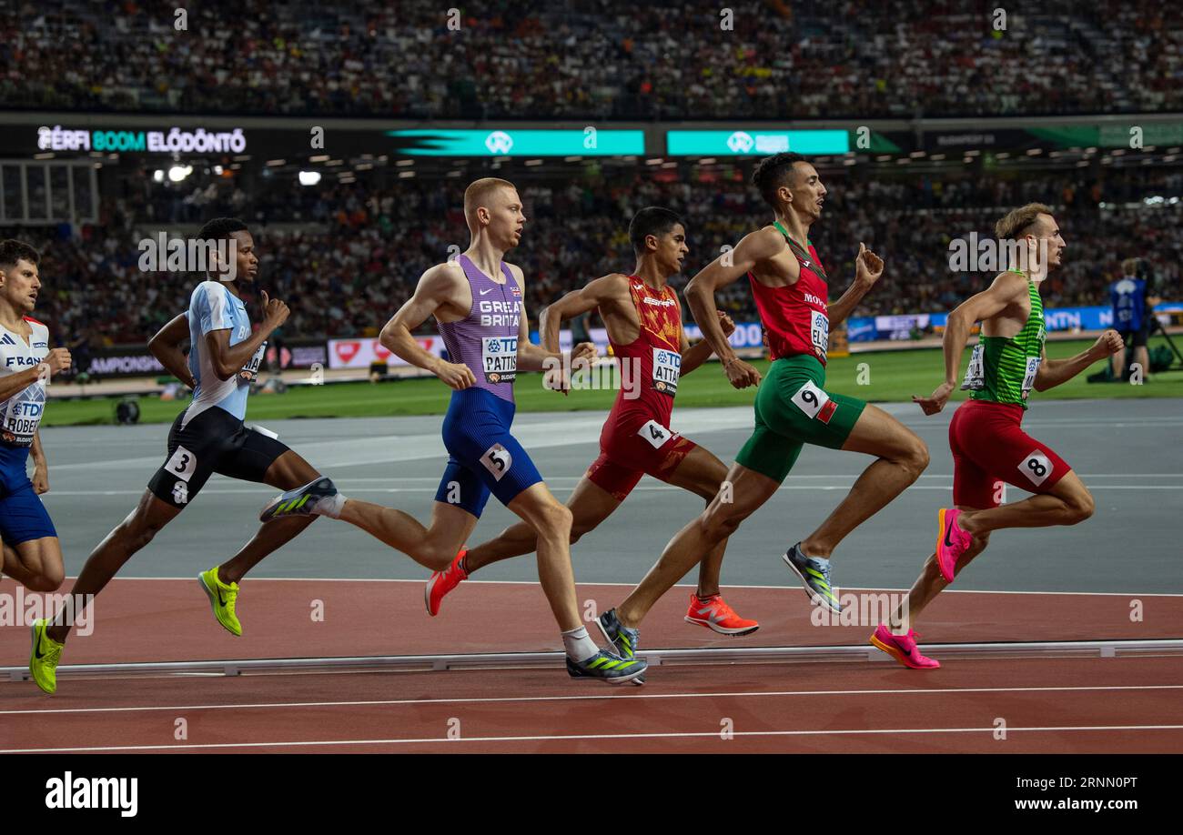 Men’s 800m heat 1 on day 6 of the World Athletics Championships