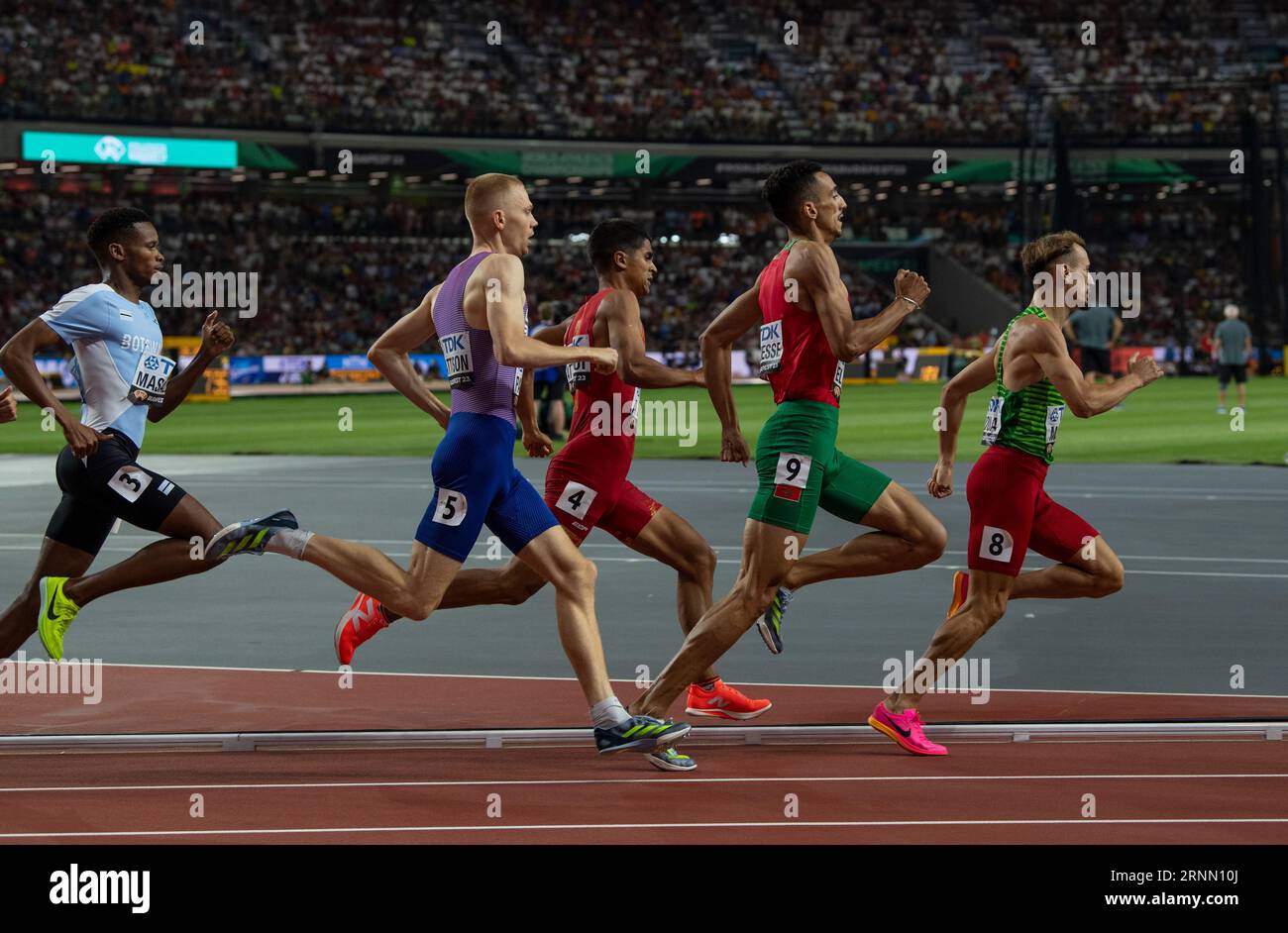 Men’s 800m heat 1 on day 6 of the World Athletics Championships