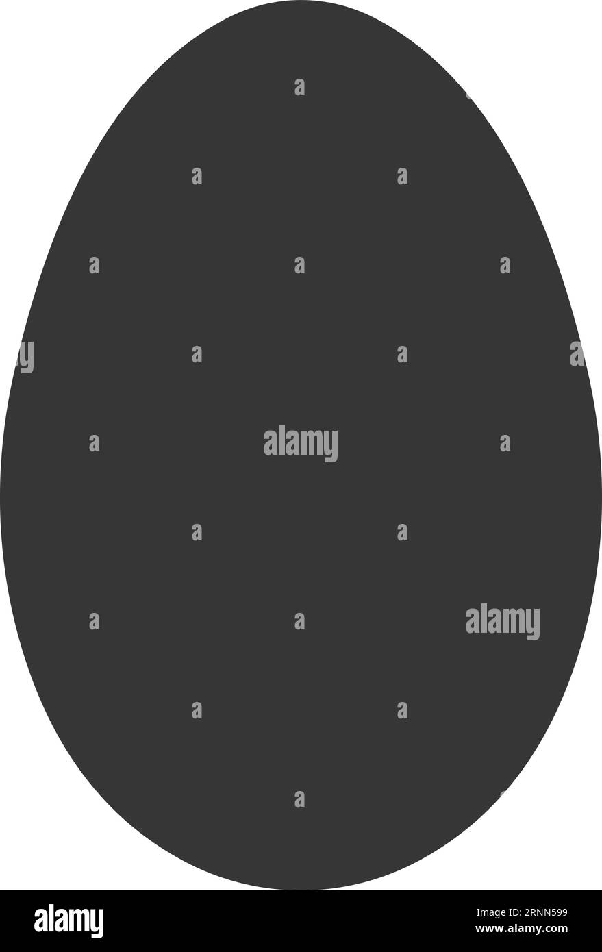 Egg shape, template hand drawing, Easter shape bird egg reptiles Stock