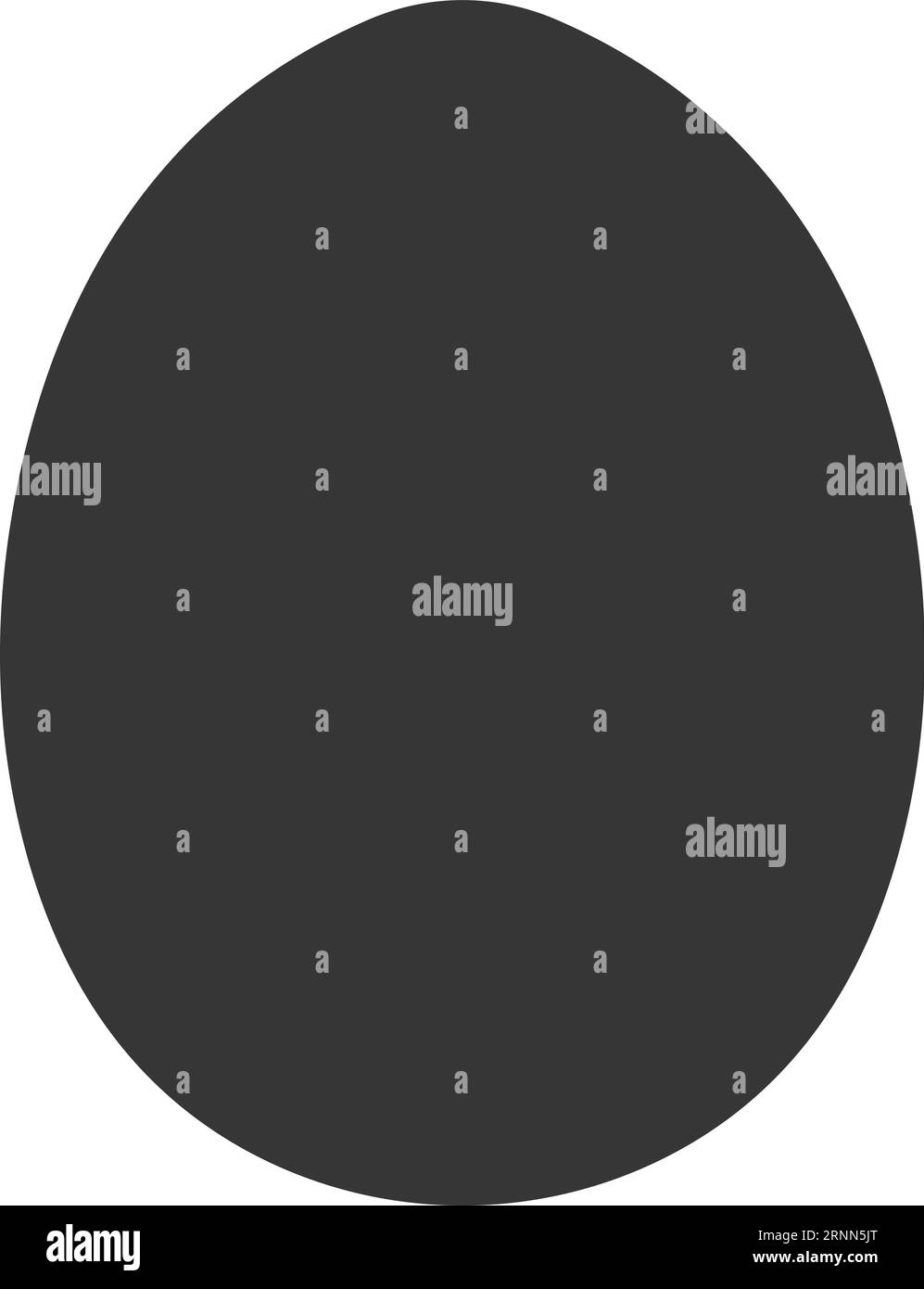 Egg shape template hand drawing Easter shape bird egg reptiles Stock