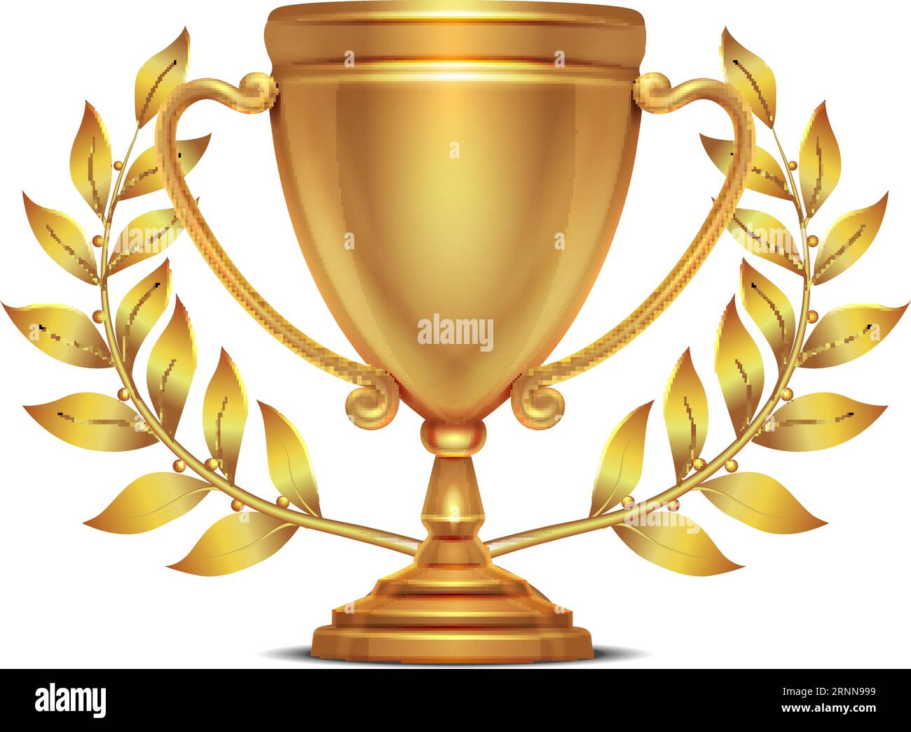Trophy cup laurel wreath hi-res stock photography and images - Alamy