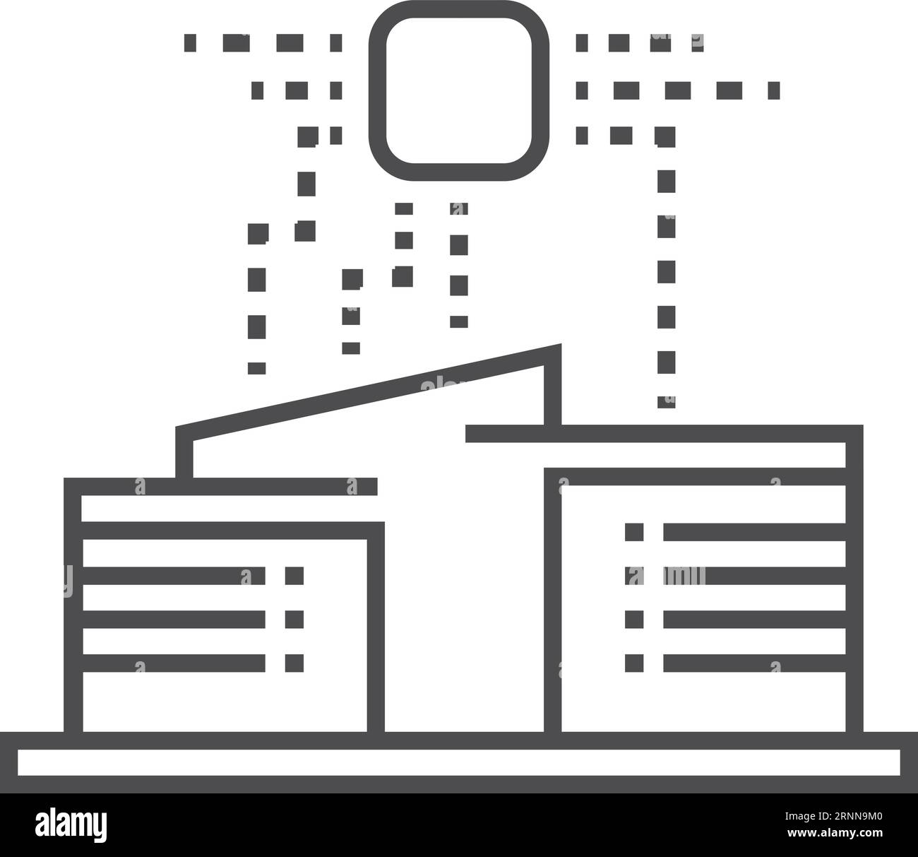 5G smart city black glyph icon. Improved urban infrastructure