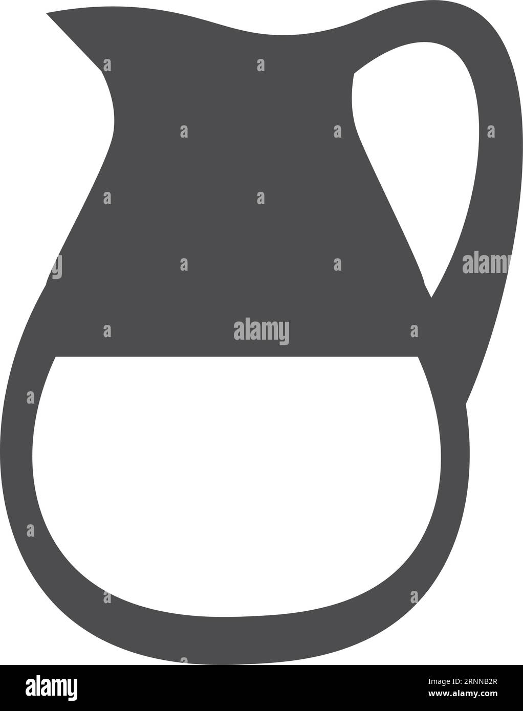 Milk jug black icon. Cream pitcher symbol Stock Vector Image & Art Alamy