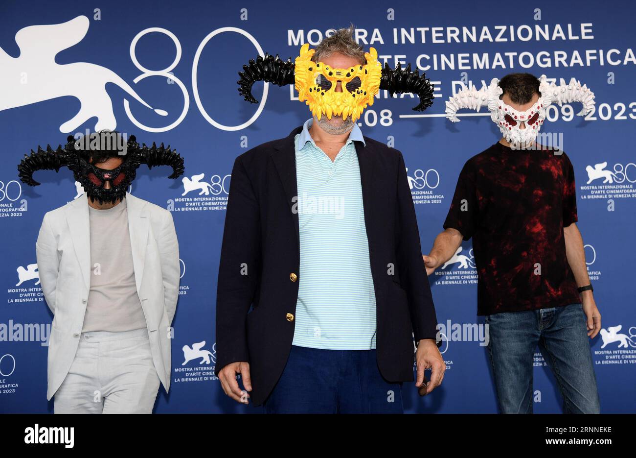 September 2, 2023, VENICE, ITALY: US filmmaker Harmony Korine (C ...