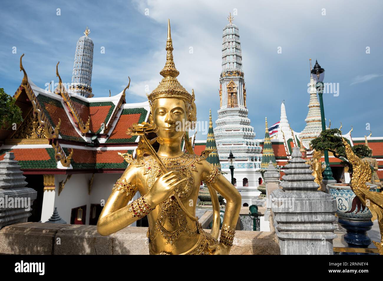 Statues in Prasat Phra Dhepbidorn or The Royal Pantheon, Grand Palace ...