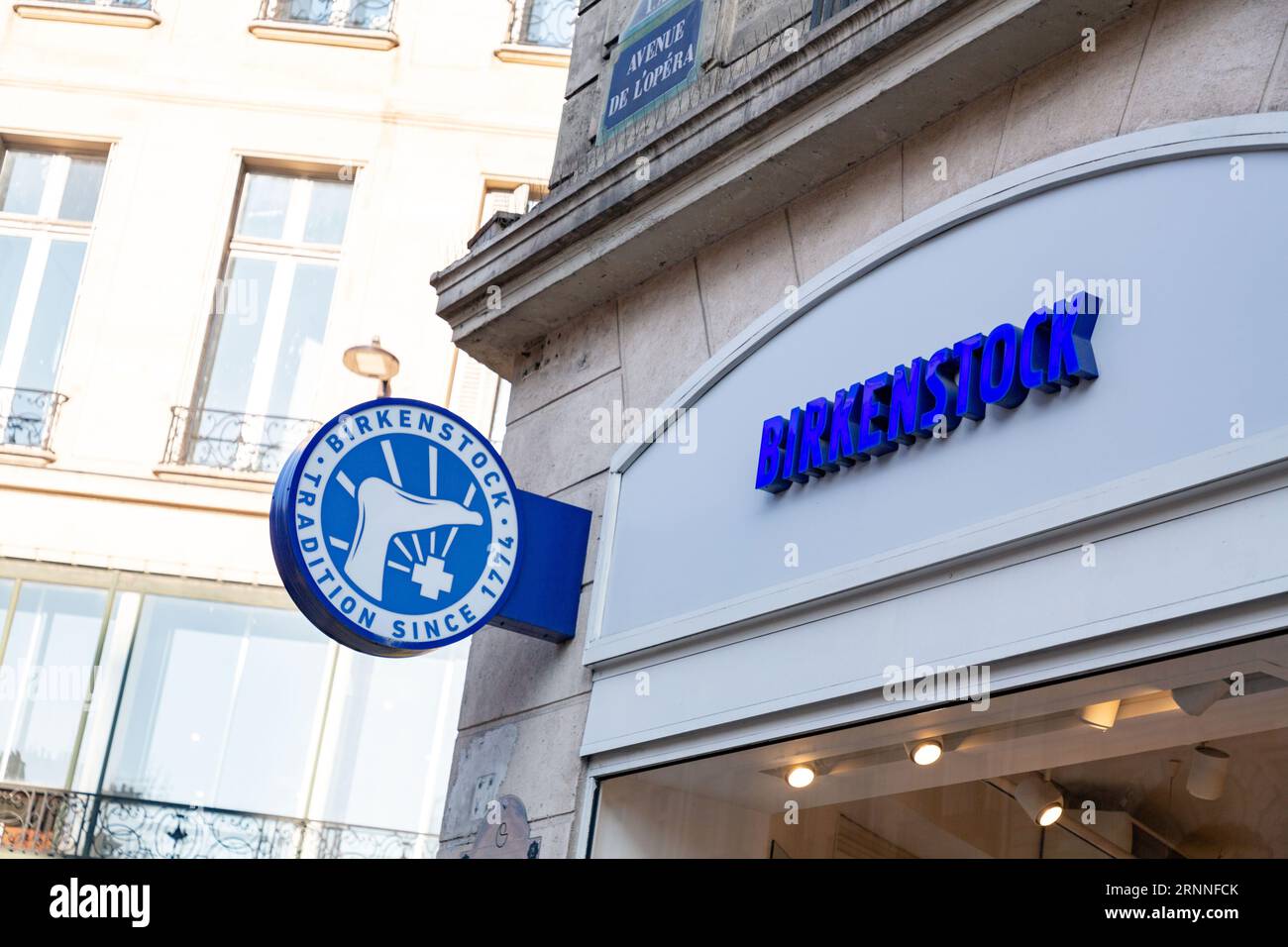Birkenstock sign logo hi-res stock photography and images - Alamy