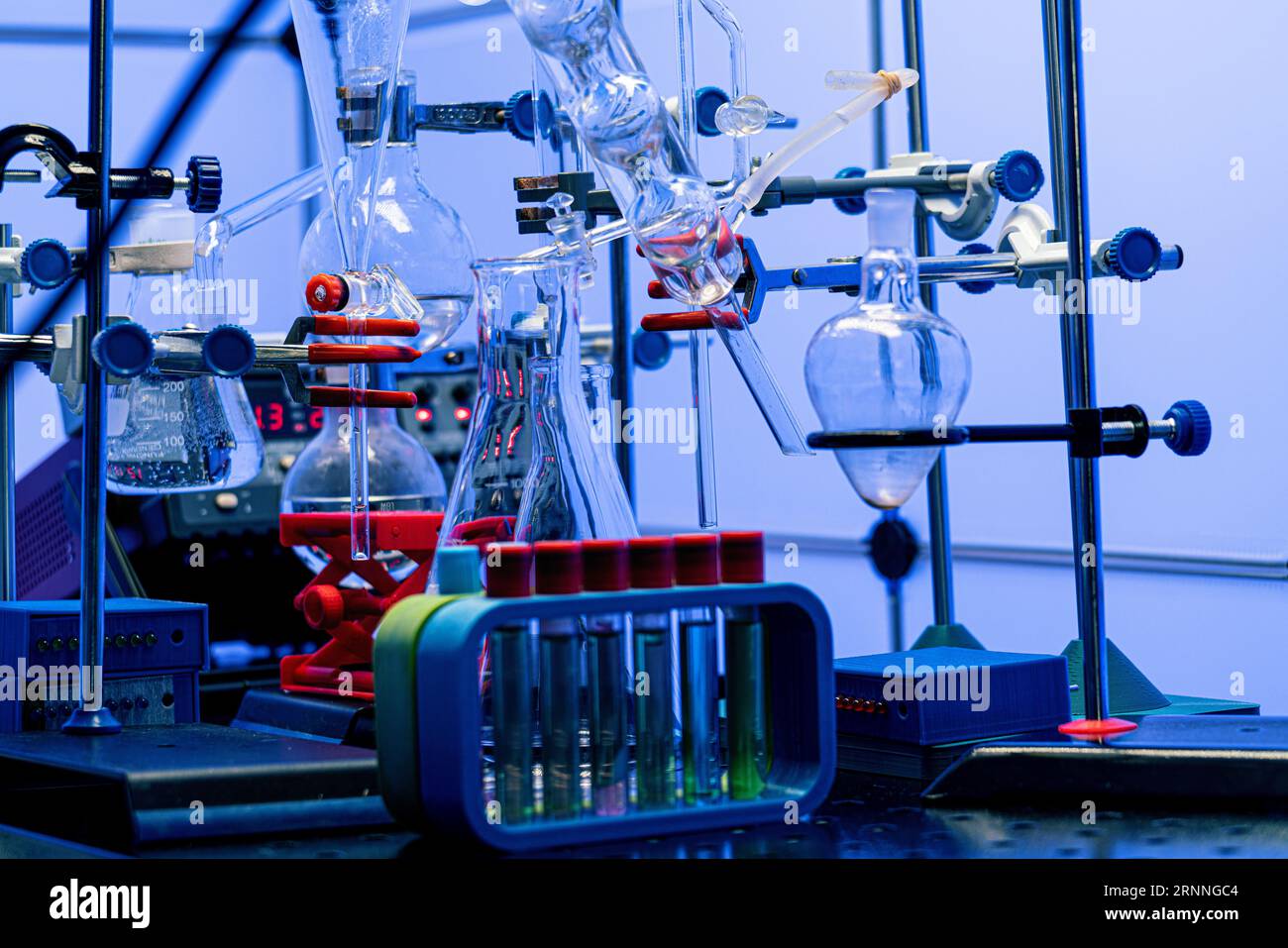 Friedel-Crafts Alkylation: Involves the addition of an alkyl group to an aromatic ring in the presence of a Lewis acid catalyst. Stock Photo