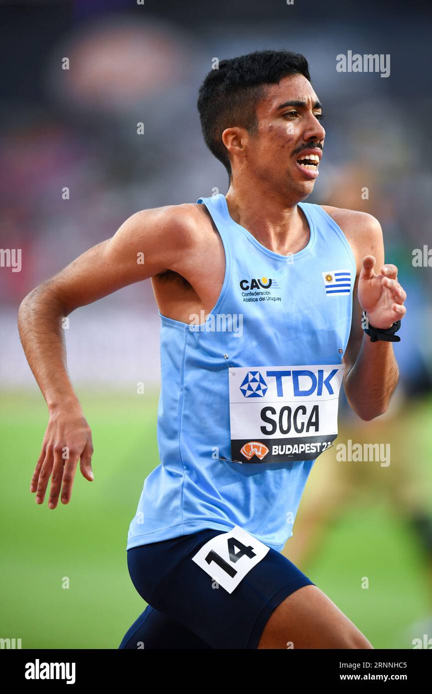 Valentin Soca of Uruguay competing in the men’s 5000m A race on day 6