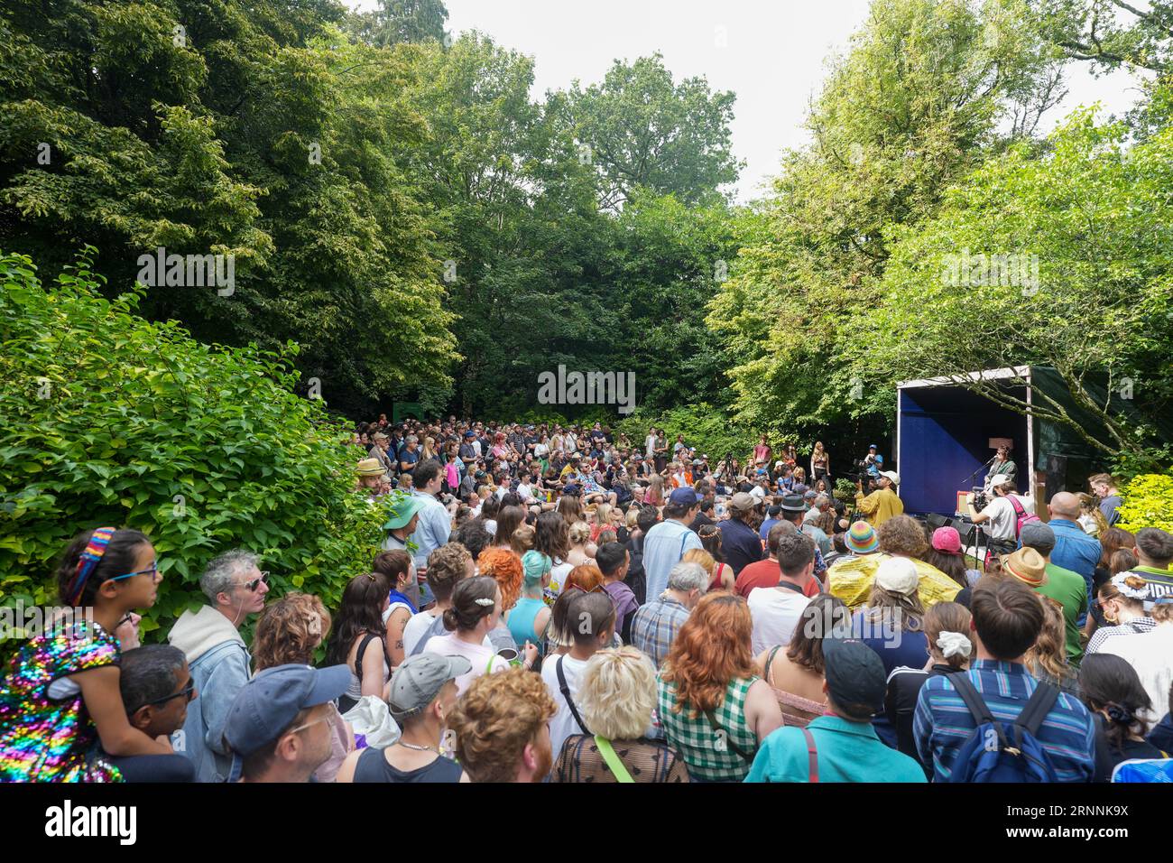 Dorset, UK. Friday, 1 September, 2023. Angel Olsen performing a secret gig at the 2023 edition of the End of the Road festival at Larmer Tree Gardens in Dorset. Photo date: Friday, September 1, 2023. Photo credit should read: Richard Gray/Alamy Live News Stock Photo