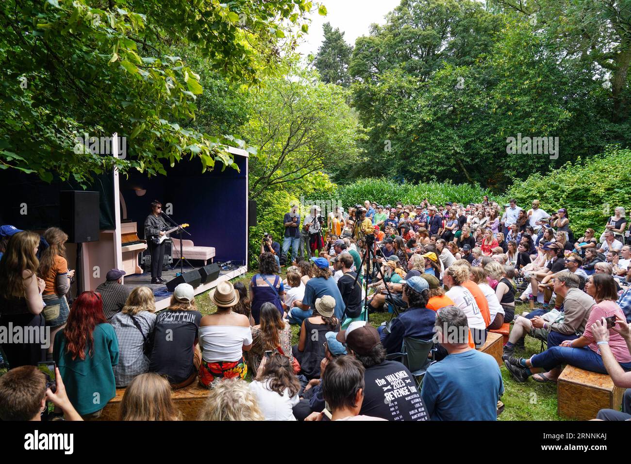 Dorset, UK. Friday, 1 September, 2023. Angel Olsen performing a secret gig on the piano stage at the 2023 edition of the End of the Road festival at Larmer Tree Gardens in Dorset. Photo date: Friday, September 1, 2023. Photo credit should read: Richard Gray/Alamy Live News Stock Photo