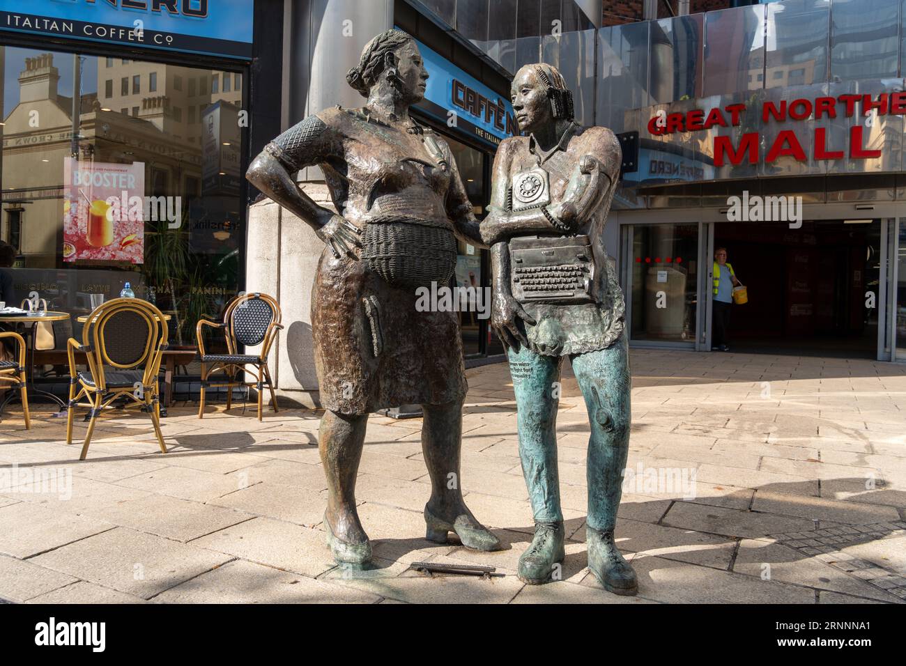 Monument to the Unknown Woman Worker sculpture by Louise Walsh situated