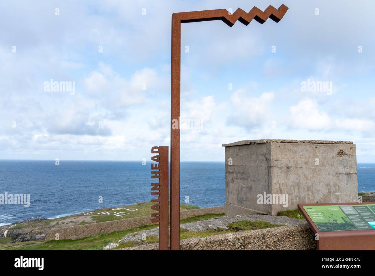 View at Banba's Crown, Malin Head, Inishowen, County Donegal, Irelan. The most northerly point in Ireland. Stock Photo