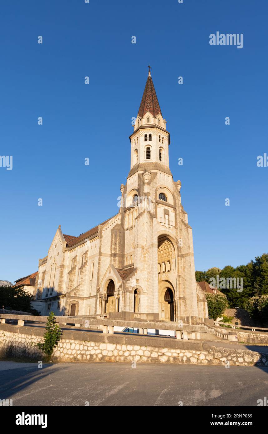 Anency - The nave of church Basilique de la Visitation. Stock Photo