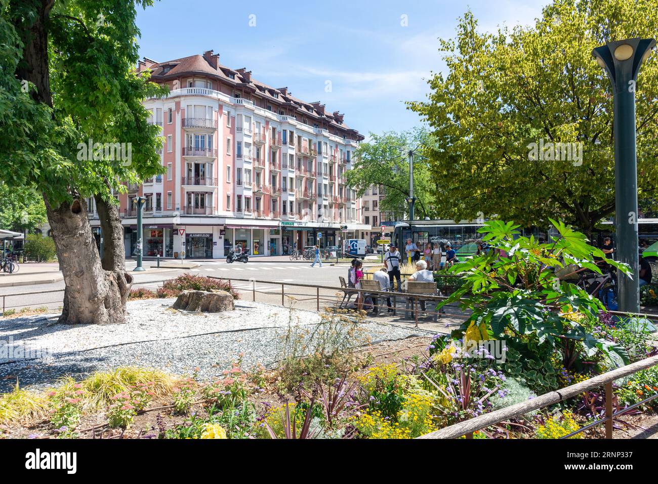 Square Verdun, Annecy, Haute-Savoie, Auvergne-Rhône-Alpes, France Stock Photo