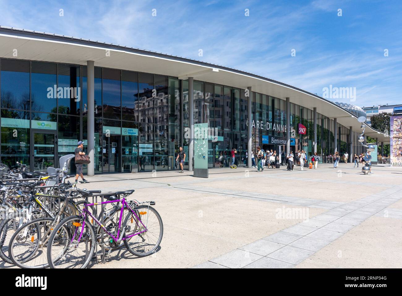 Gare d'Annecy (Railway Station), Place de La Gare, Annecy, Haute-Savoie, Auvergne-Rhône-Alpes, France Stock Photo