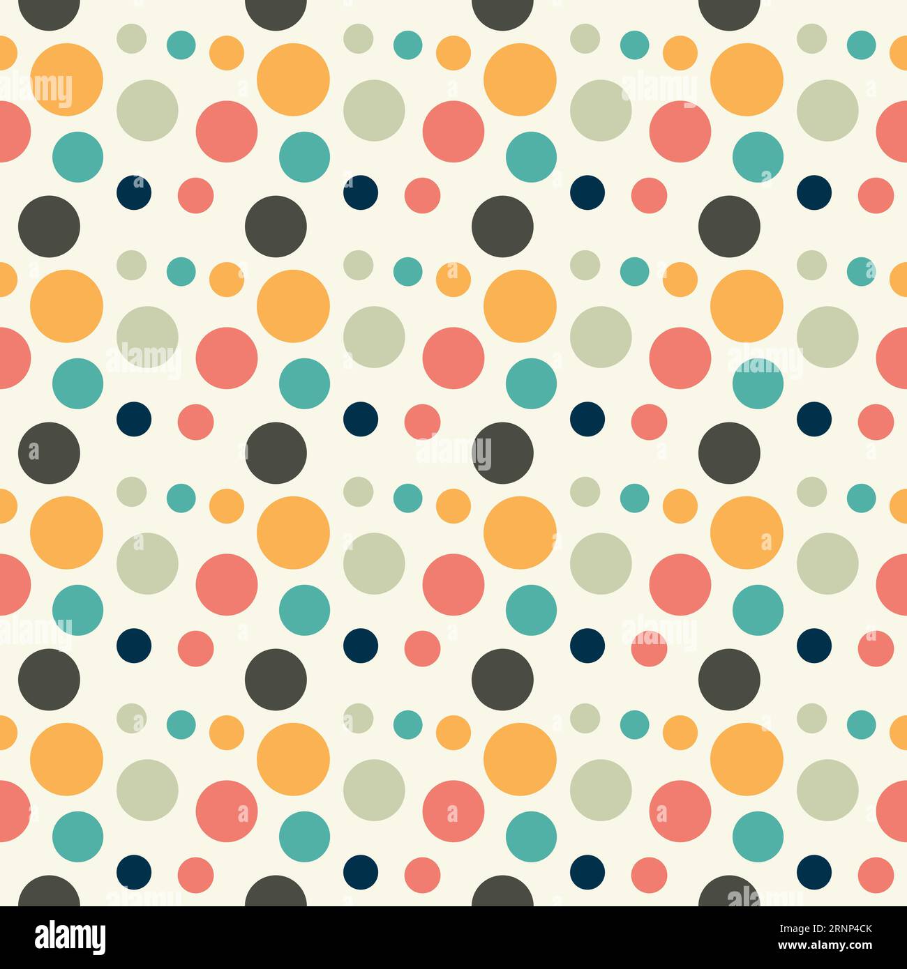 Seamless pattern circle geometric shape design of abstract texture background illustration Stock Vector