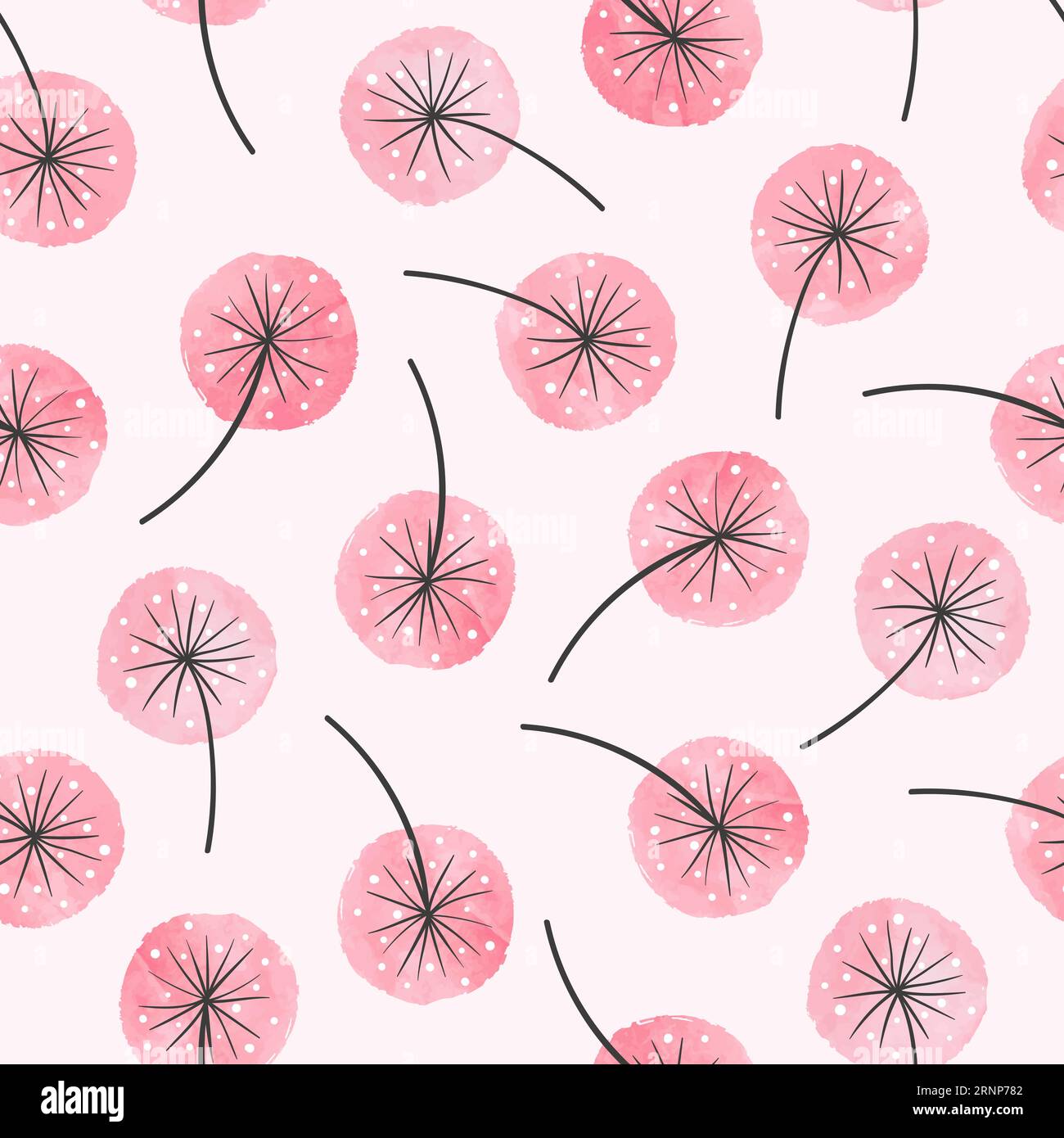 Watercolor flower pattern Stock Vector Images - Alamy