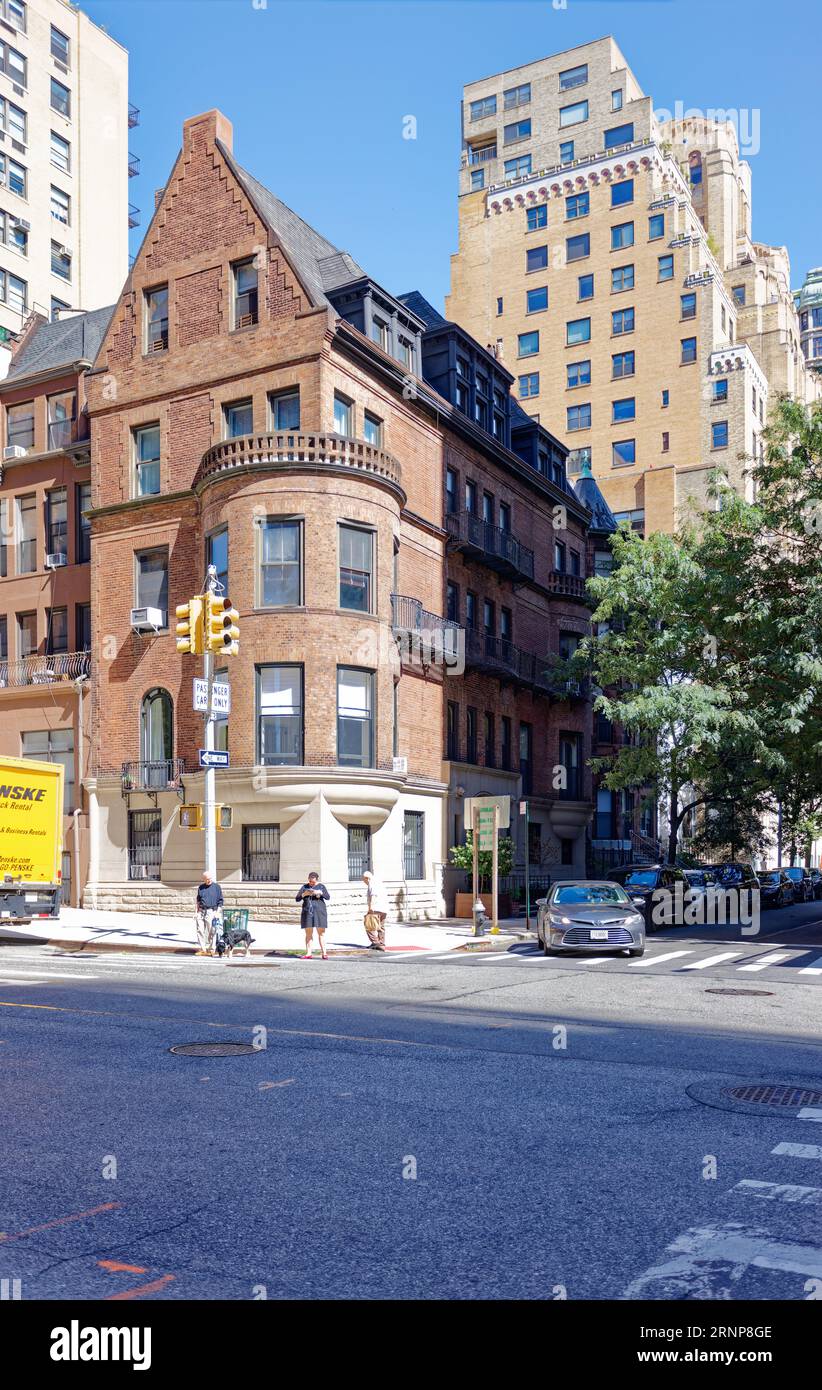 Upper West Side: The landmark row house at 280 West End Avenue was briefly home of General Ulysses S. Grant and family. Stock Photo