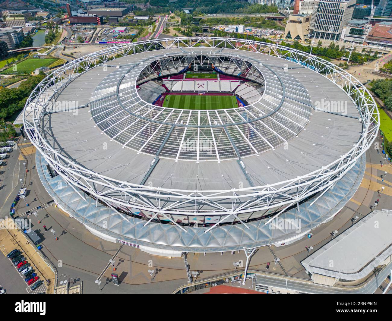 West Ham London United Kingdom 08 15 2023 Aerial Image Of London 