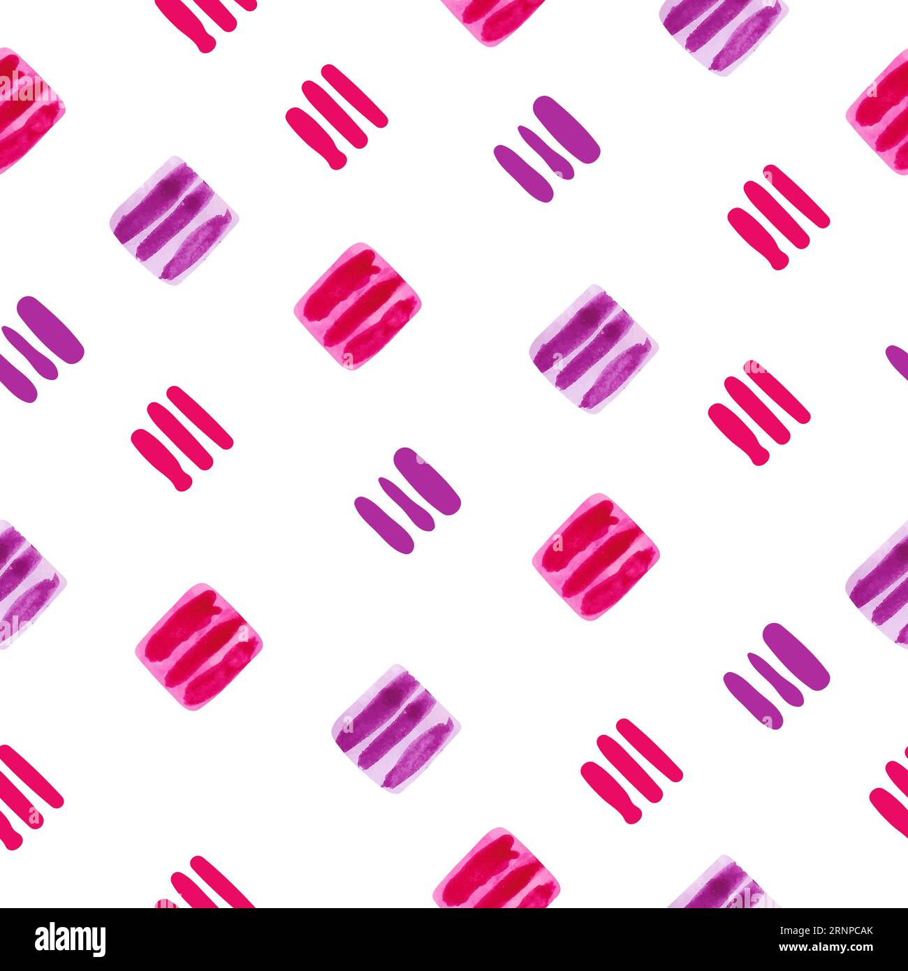 Watercolor Geometric Seamless Pattern With Squares And Lines Vector watercolor-geometric-seamless-pattern-with-squares-and-lines-vector