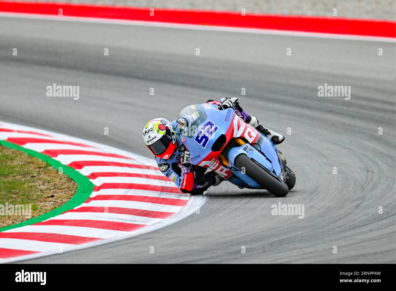 Jeremy Alcoba (52) of Spain and QJMOTOR Gresini Moto2 during the MOTO 2 QUALIFYING of the Catalunya Grand Prix at Montmelo racetrack, Spain on September 02, 2023 (Photo Alvaro Sanchez) Credit CORDON